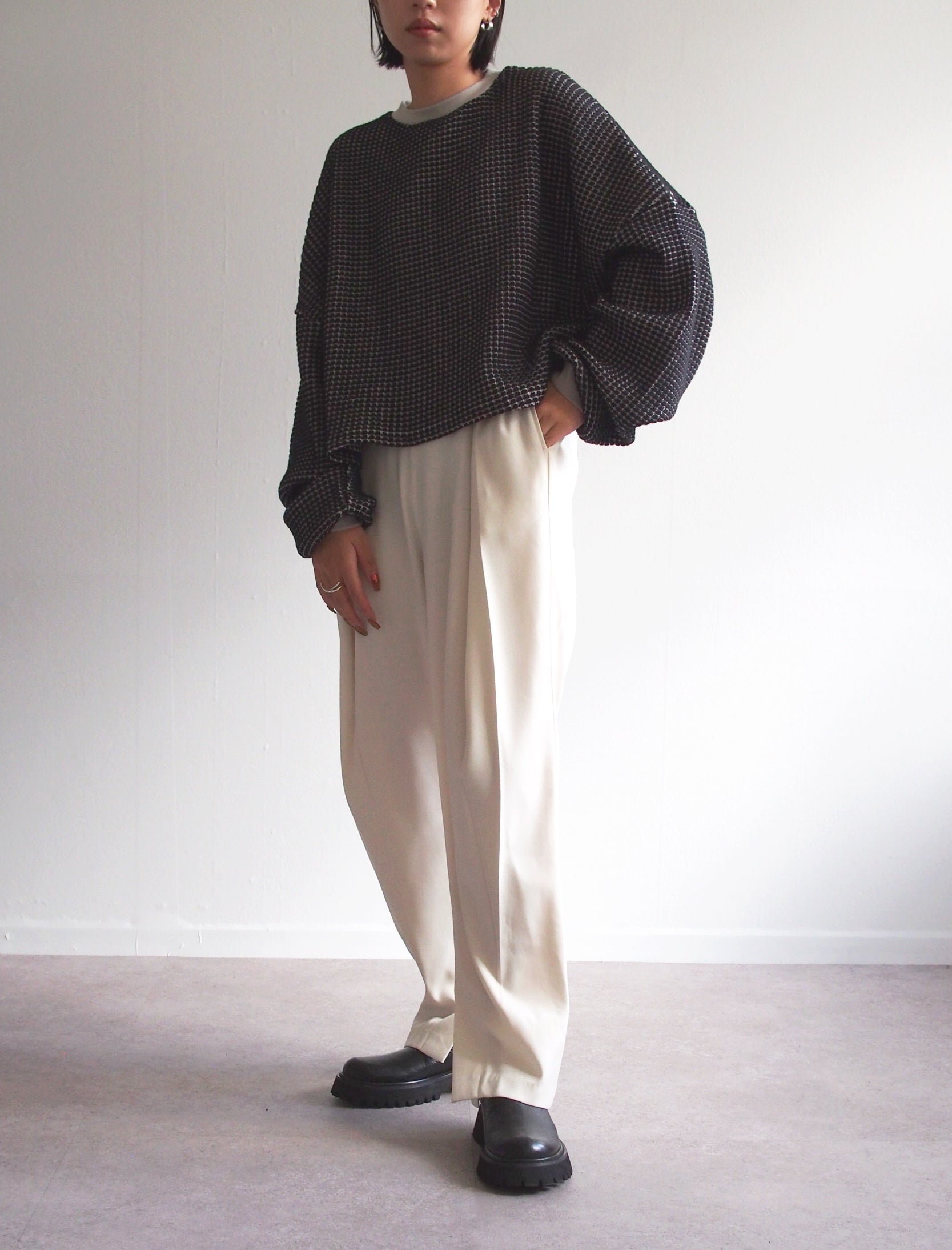 Side Adjuster Pants / IVORY / 158cm