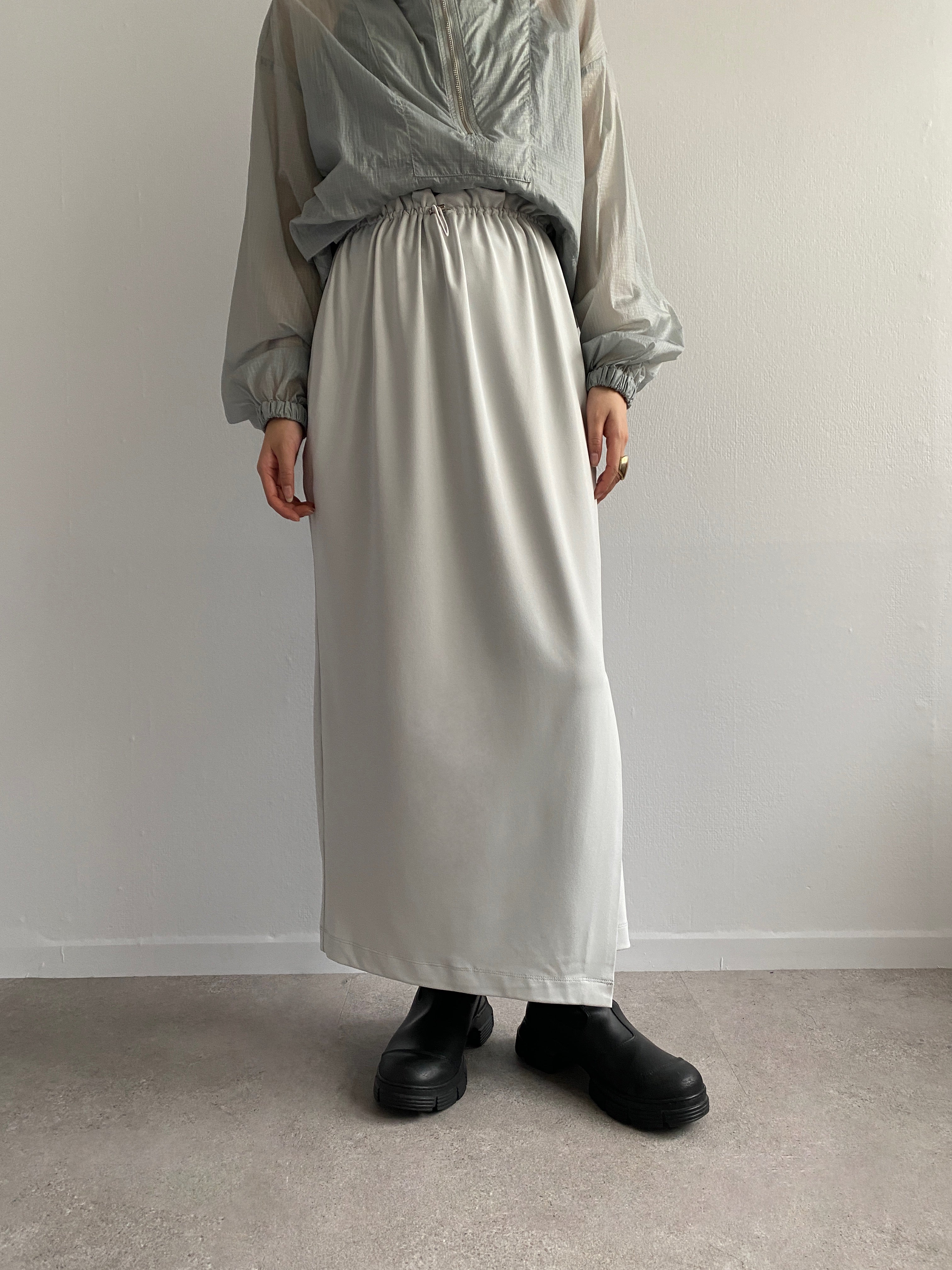 Ester Jersey Lost Skirt / C.GRAY / 158cm