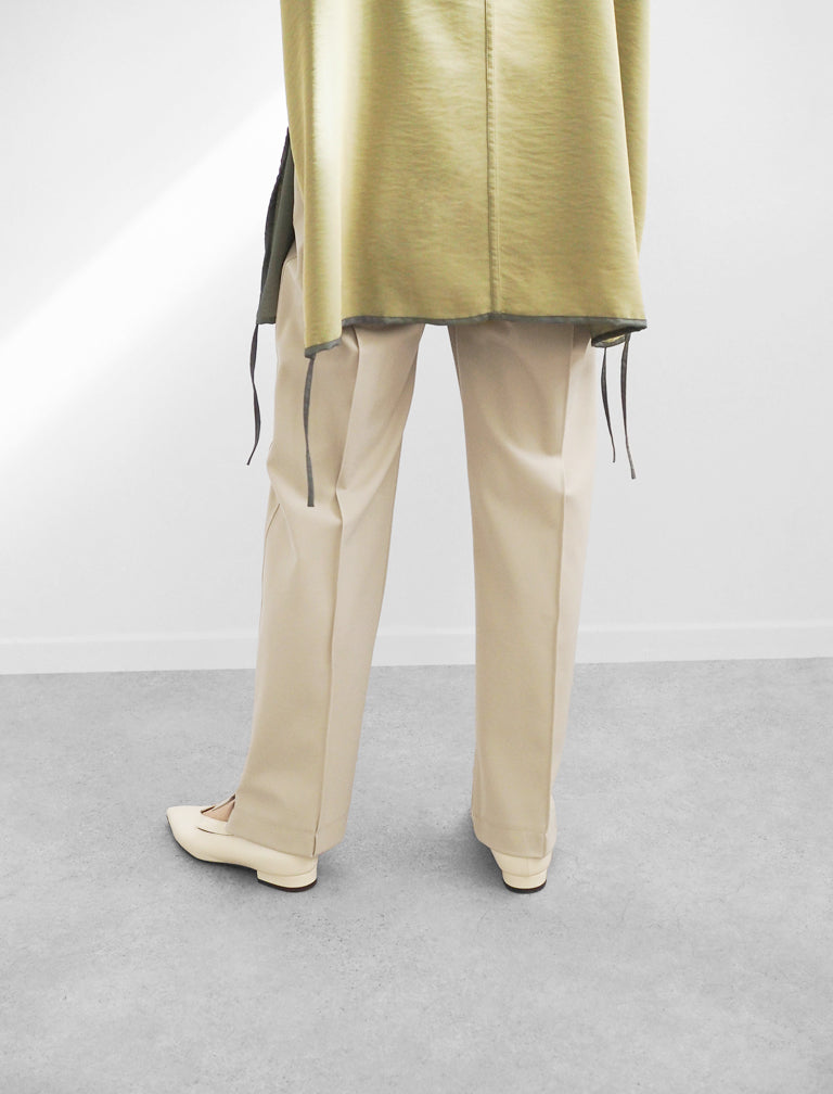 Center Crease Color Pants / BEIGE / 158cm