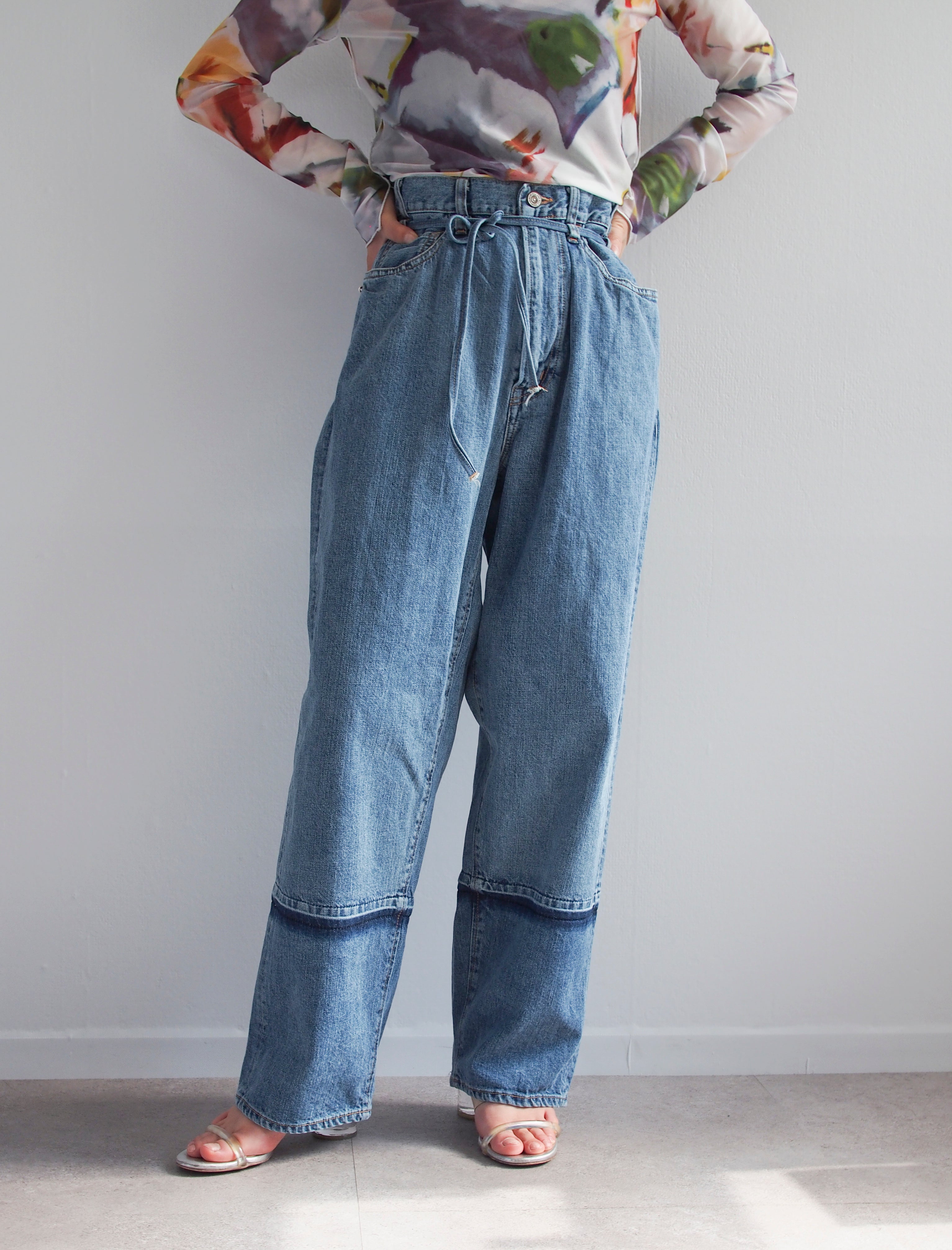 〔FILL THE BILL〕Organic Big 5pocket Jeans / 0 / INDIGO / 158cm